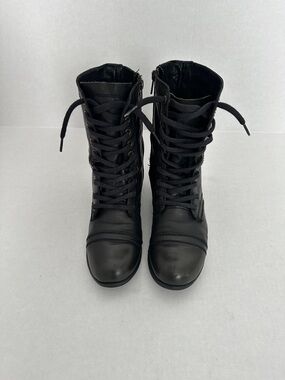 Steve Madden Women’s Troopa Lace-up Combat Boots